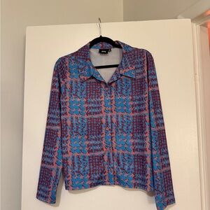 STUSSY Patterned Button-Up Shirt